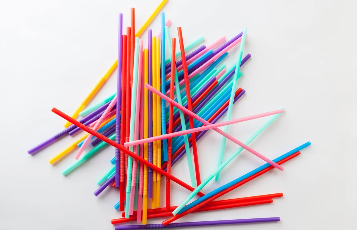 Straight plastic straw