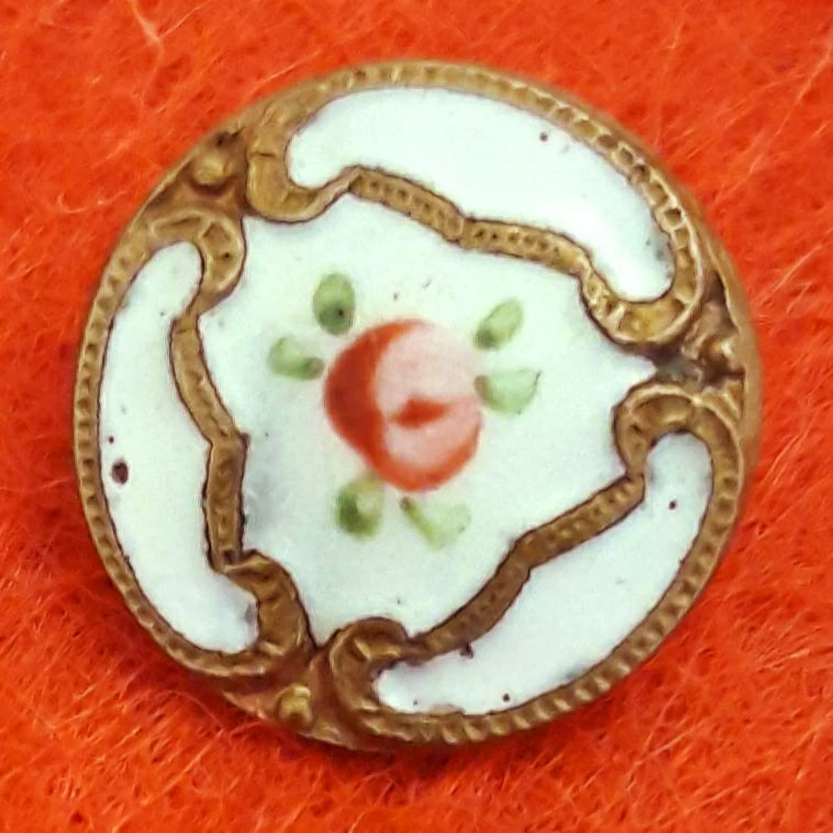 Antique french champleve button