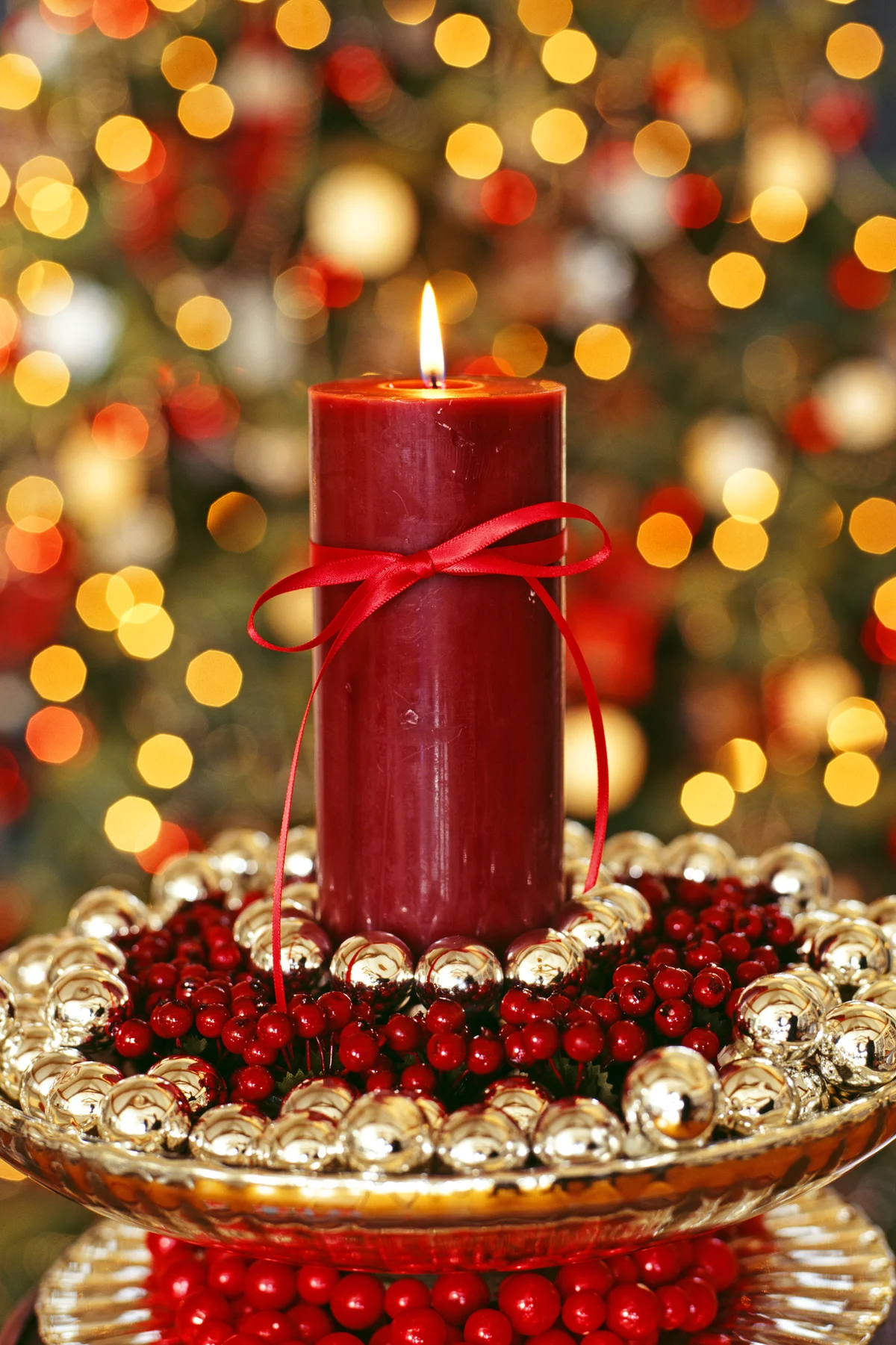 Candle in Decorative Holiday