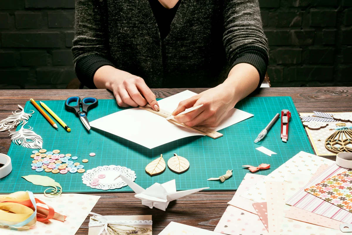 Cutting paper for holiday scrapbooking