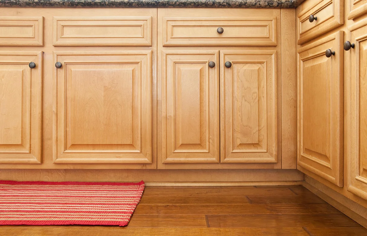 part of kitchen cabinets