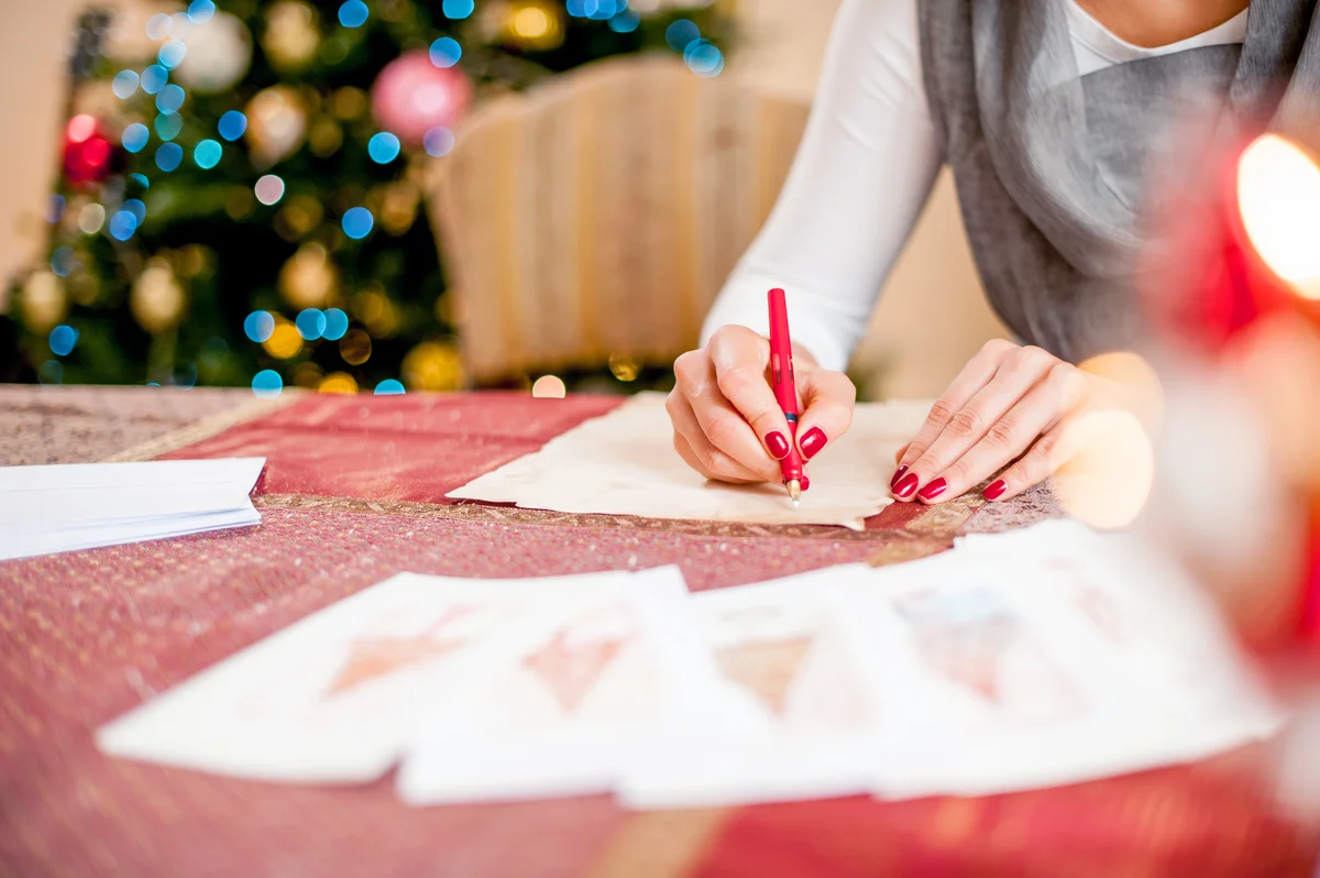 Writing a Christmas Card