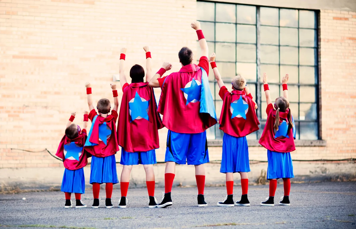 Family of super heros