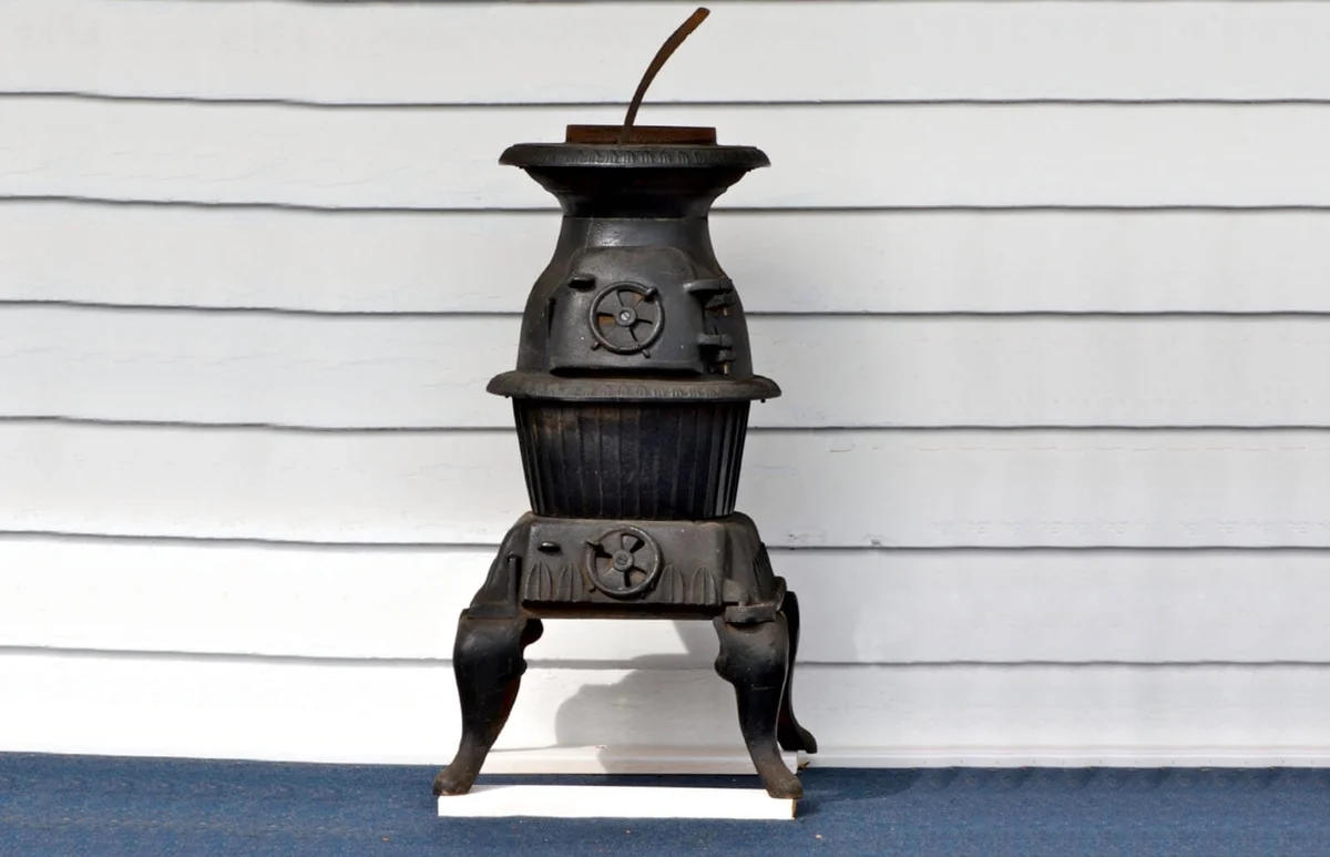 Antique cast iron stove