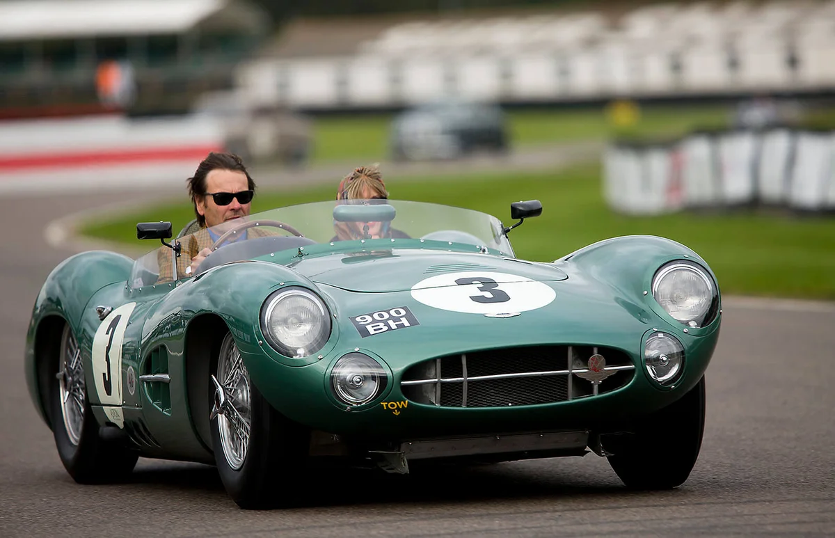 Aston Martin DBR 1 during the Track Parade at the 20th anniversary of the Goodwood Revival at Goodwood on September 8th 2018 in Chichester, England | Getty Editorial Use