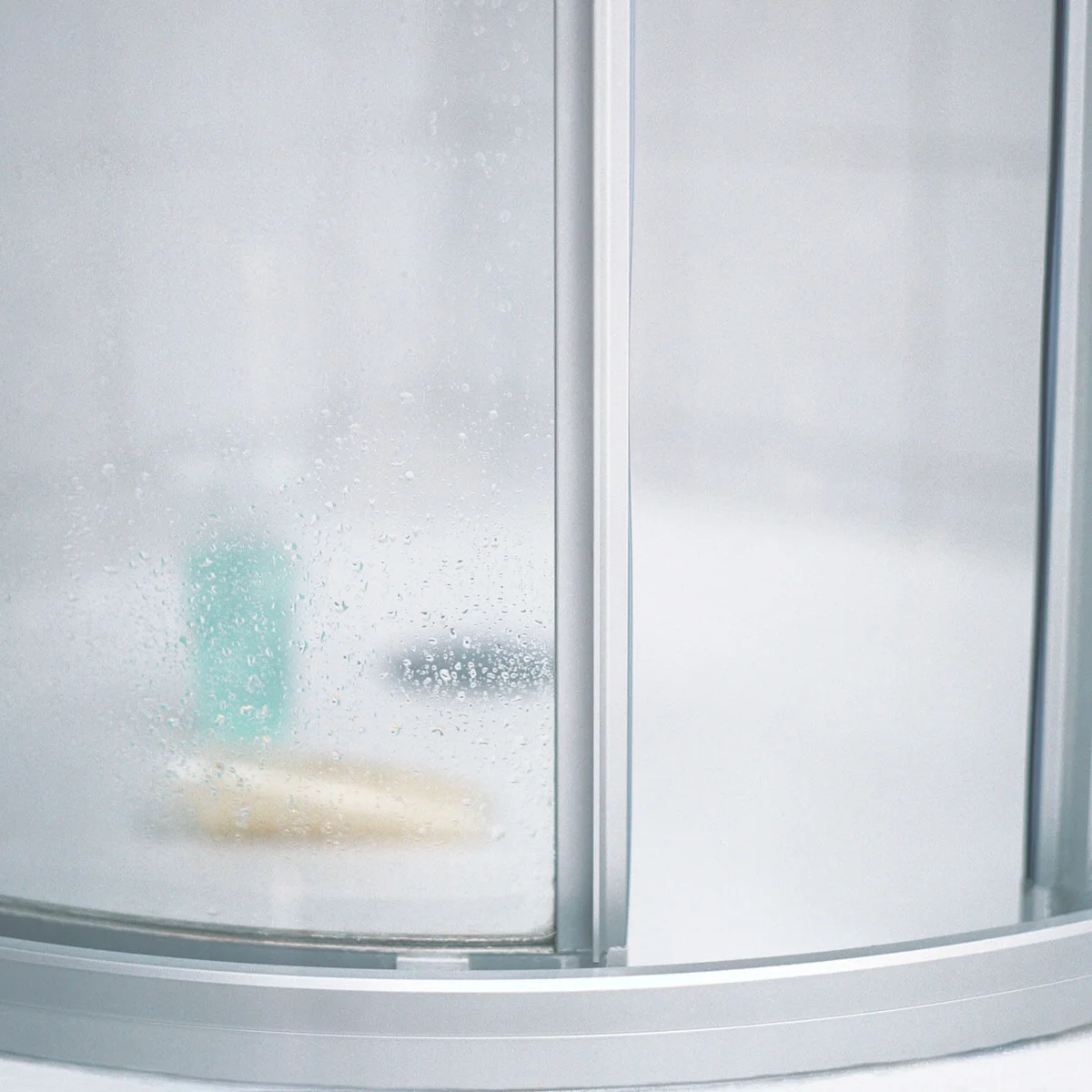 Closed shower doors