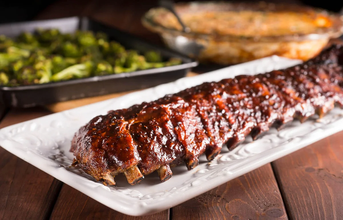 Baby back pork ribs