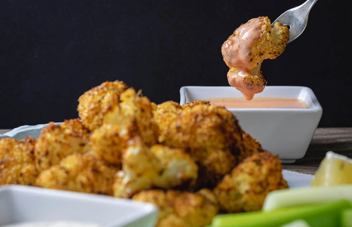 buffalo roasted cauliflower