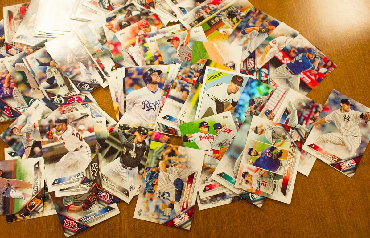 MLB All-Stars Carlos Beltran & Evan Longoria Open Topps Baseball Series 1 Cards | Getty Editorial Use