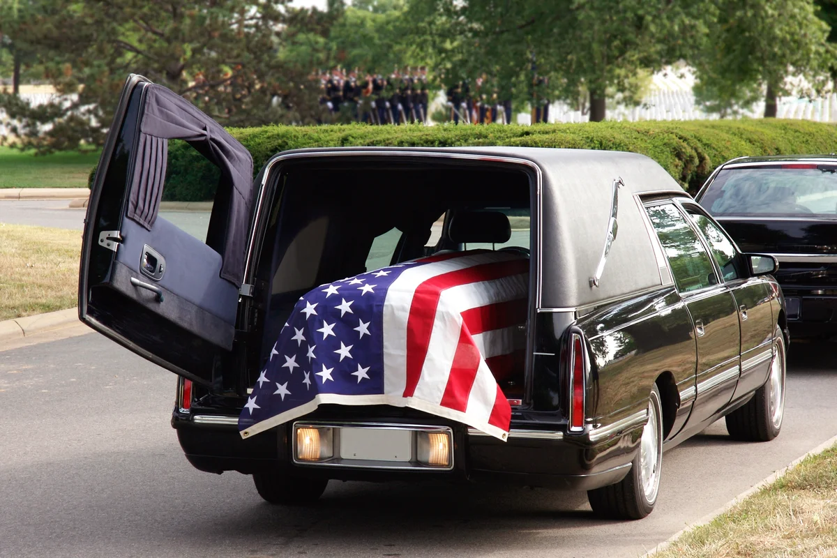 Military Funeral hearse