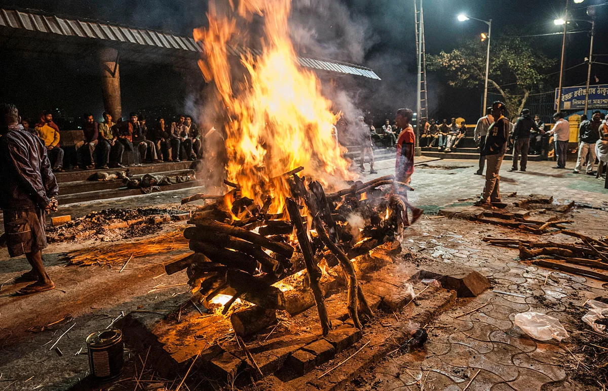 Hindu Cremation, India
