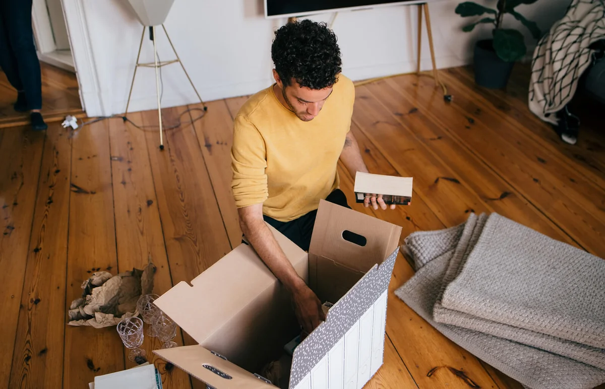 man moving residence