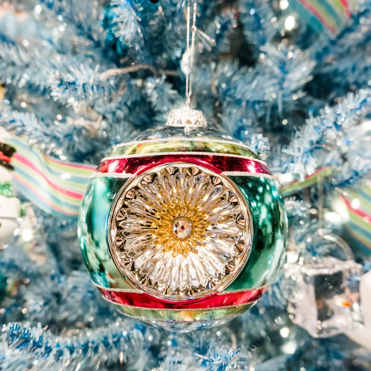 vintage glass ball Christmas tree ornament