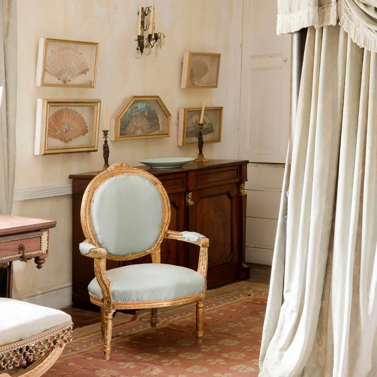 Fine antique furniture and four poster bed