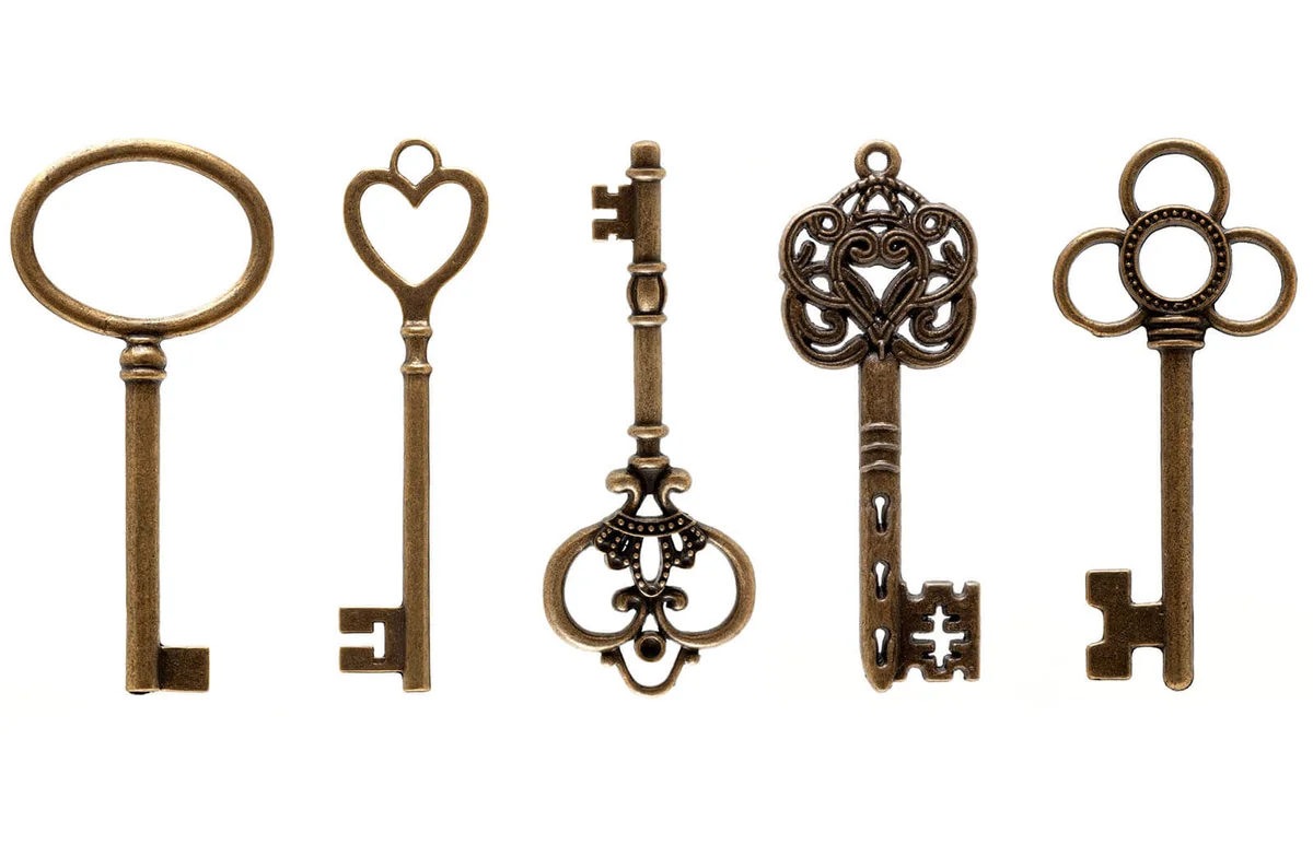 Antique skeleton key bow shape