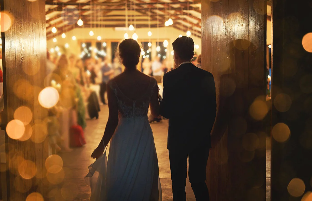 Making a grand entrance into marriage