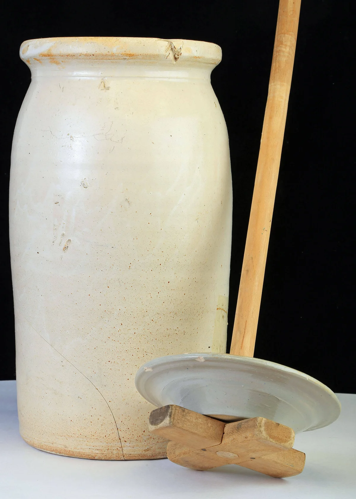 Antique Stoneware Butter Churns