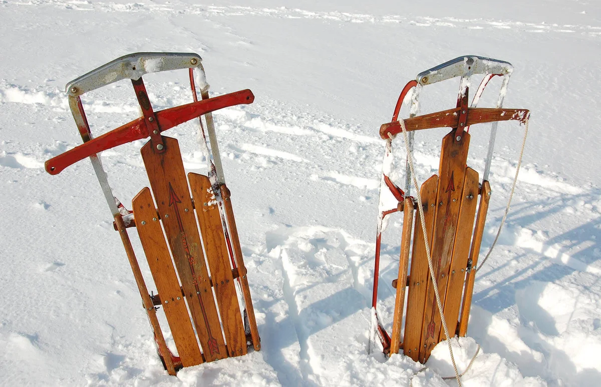 Flexible Flyers in Snow