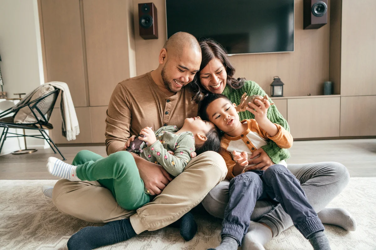 Family enjoying time together