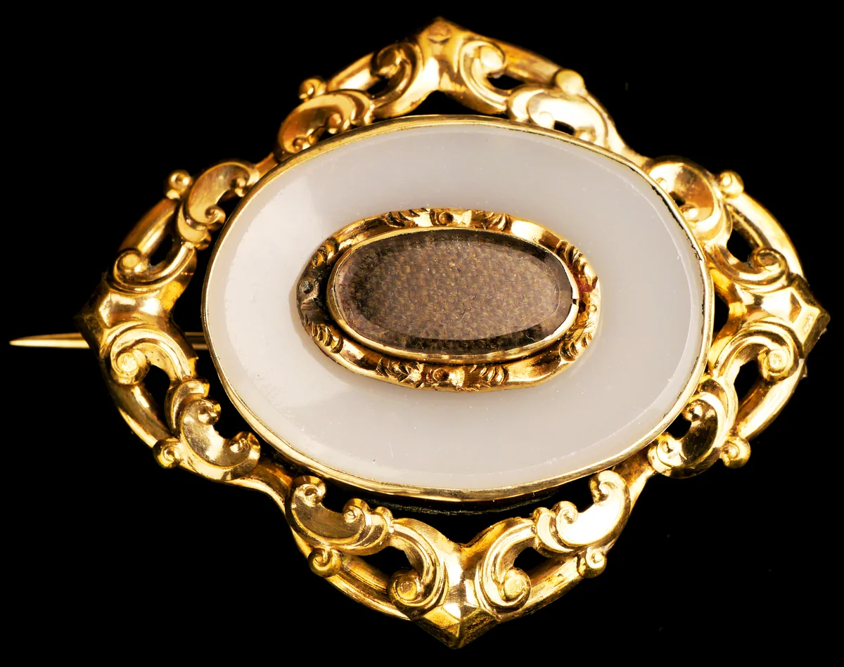 Victorian Hair Mourning Jewelry