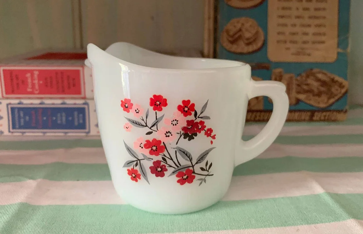 Fire king Primrose Small Jug- Vintage Collectable Pyrex