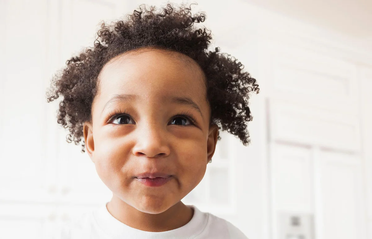 Close up of boy's face