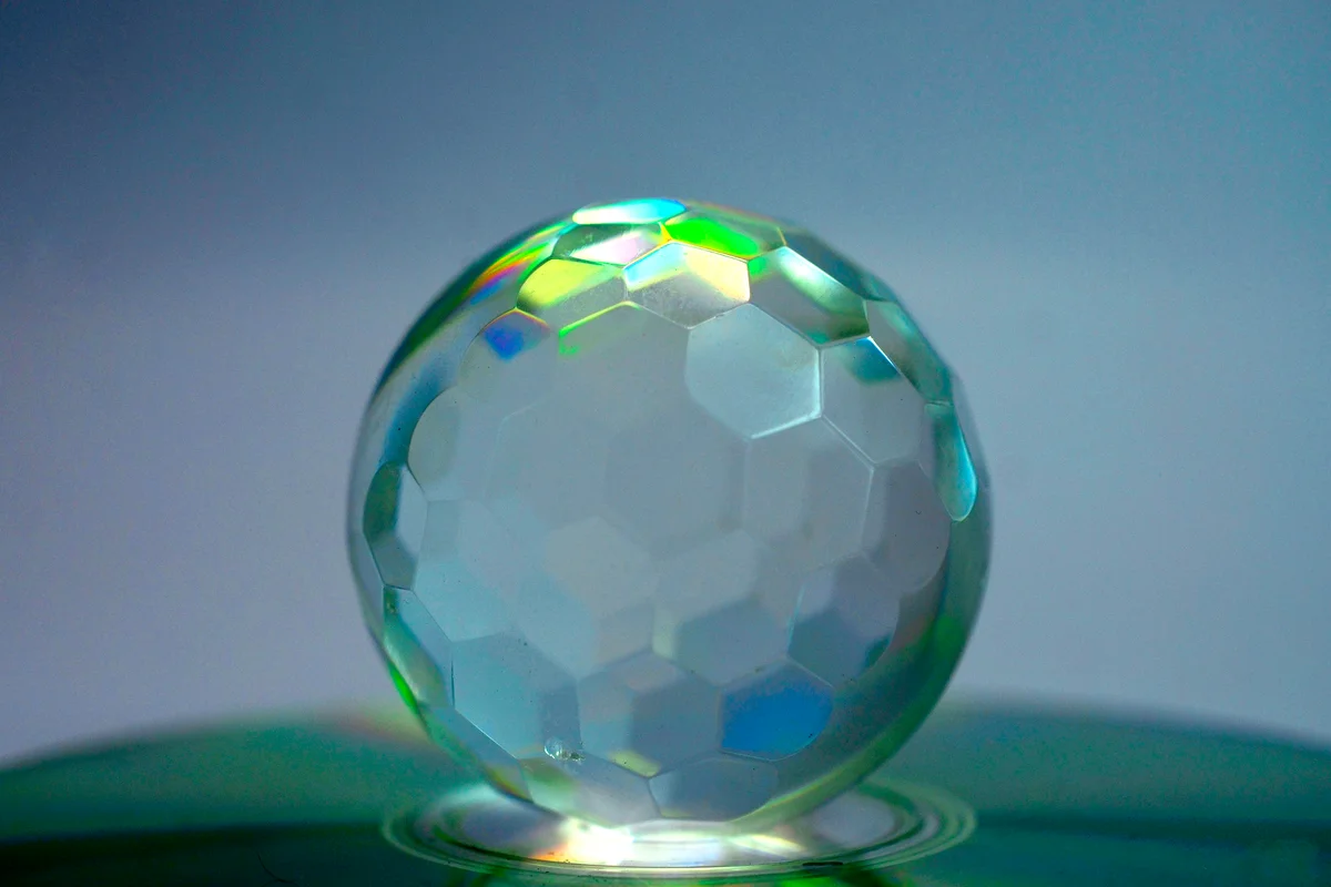 Crystal Ball On Blurred Background