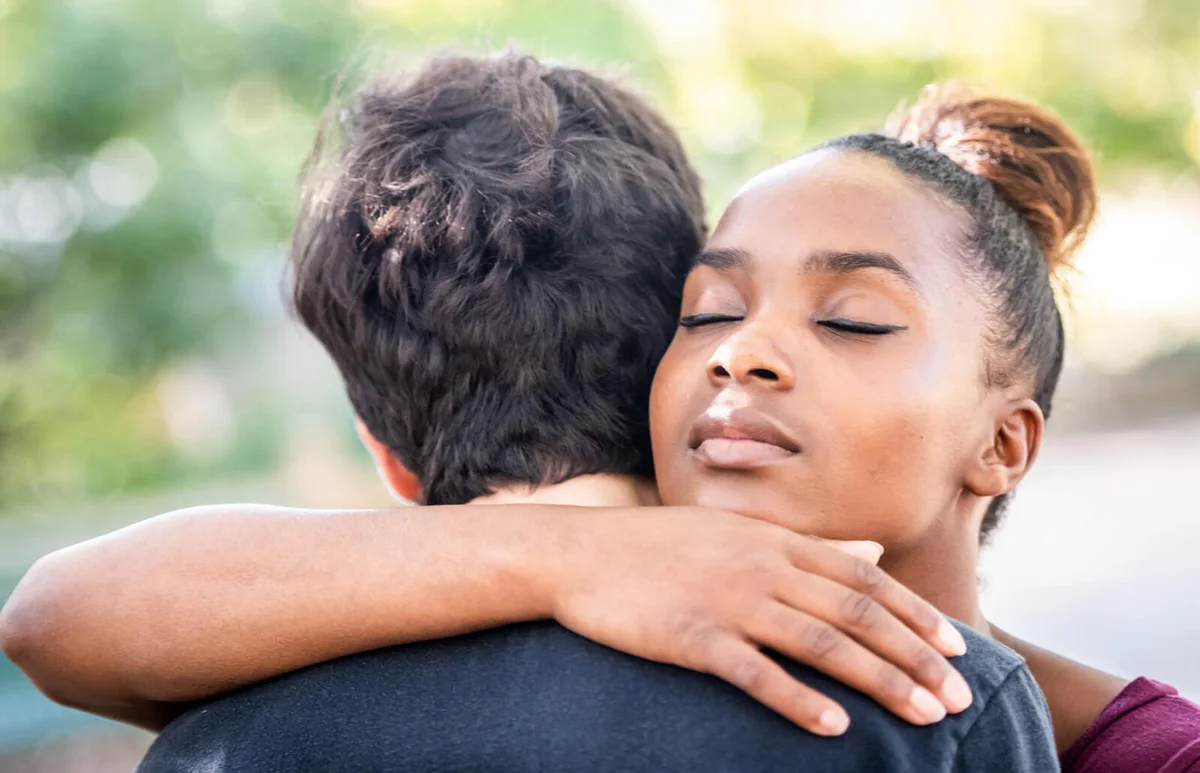 Comforting grieving friend