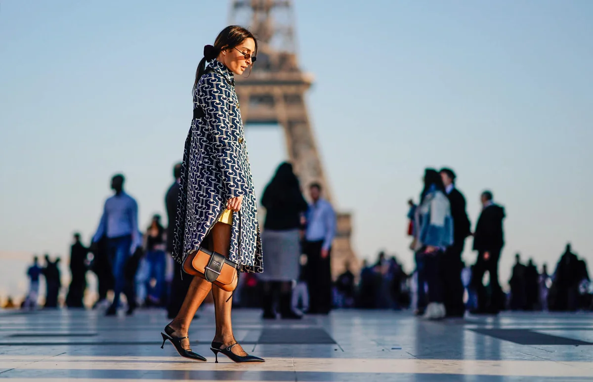 Geraldine Boublil outside Rochas, during Paris Fashion Week Womenswear Fall/Winter 2019/2020 | Getty Editorial Use