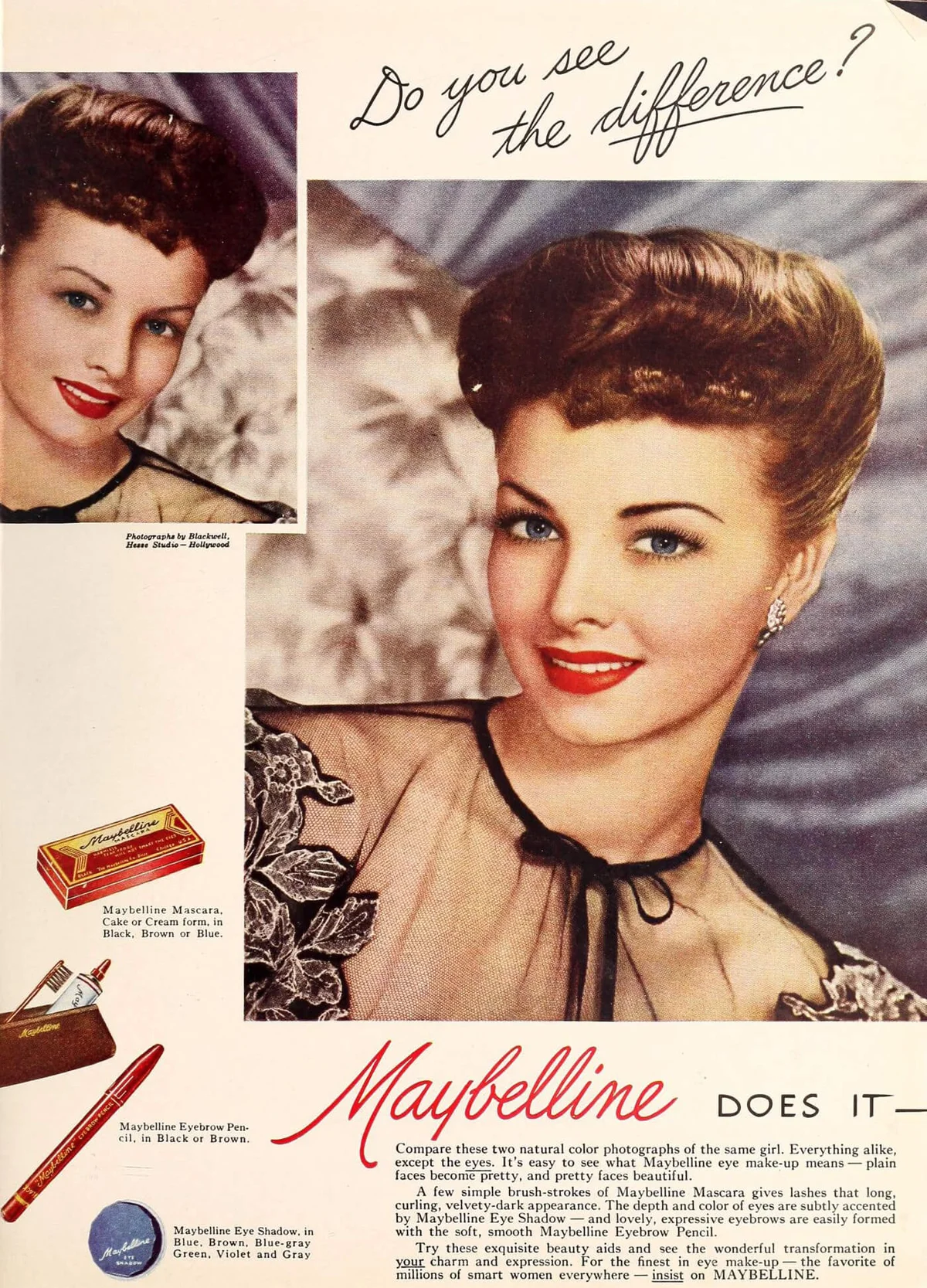Maybelline - Do you see the difference, 1946