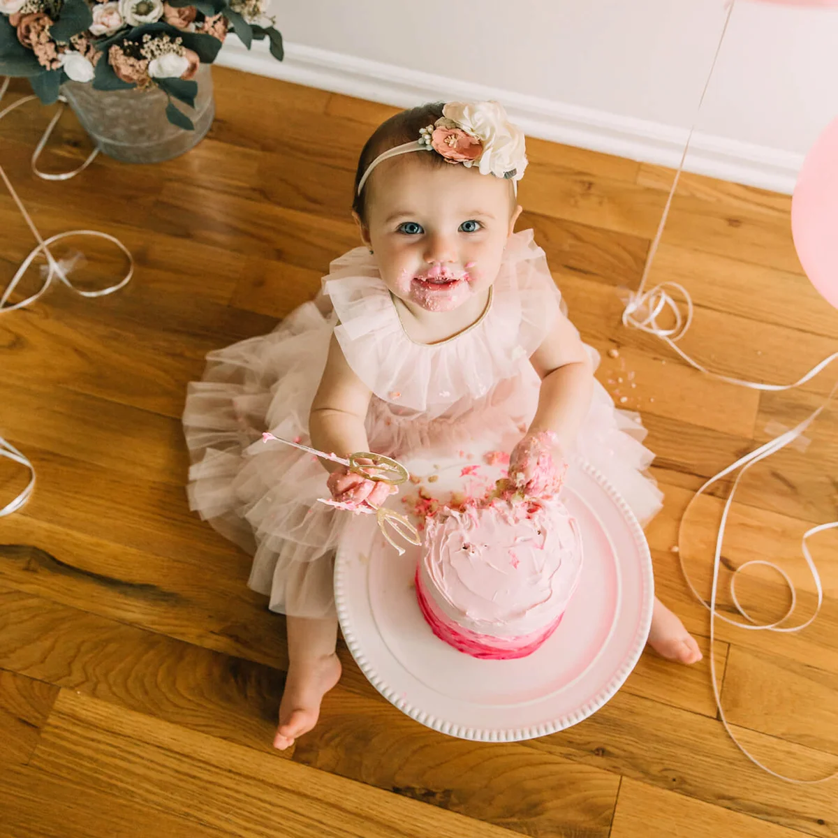 cake smash 1st birthday