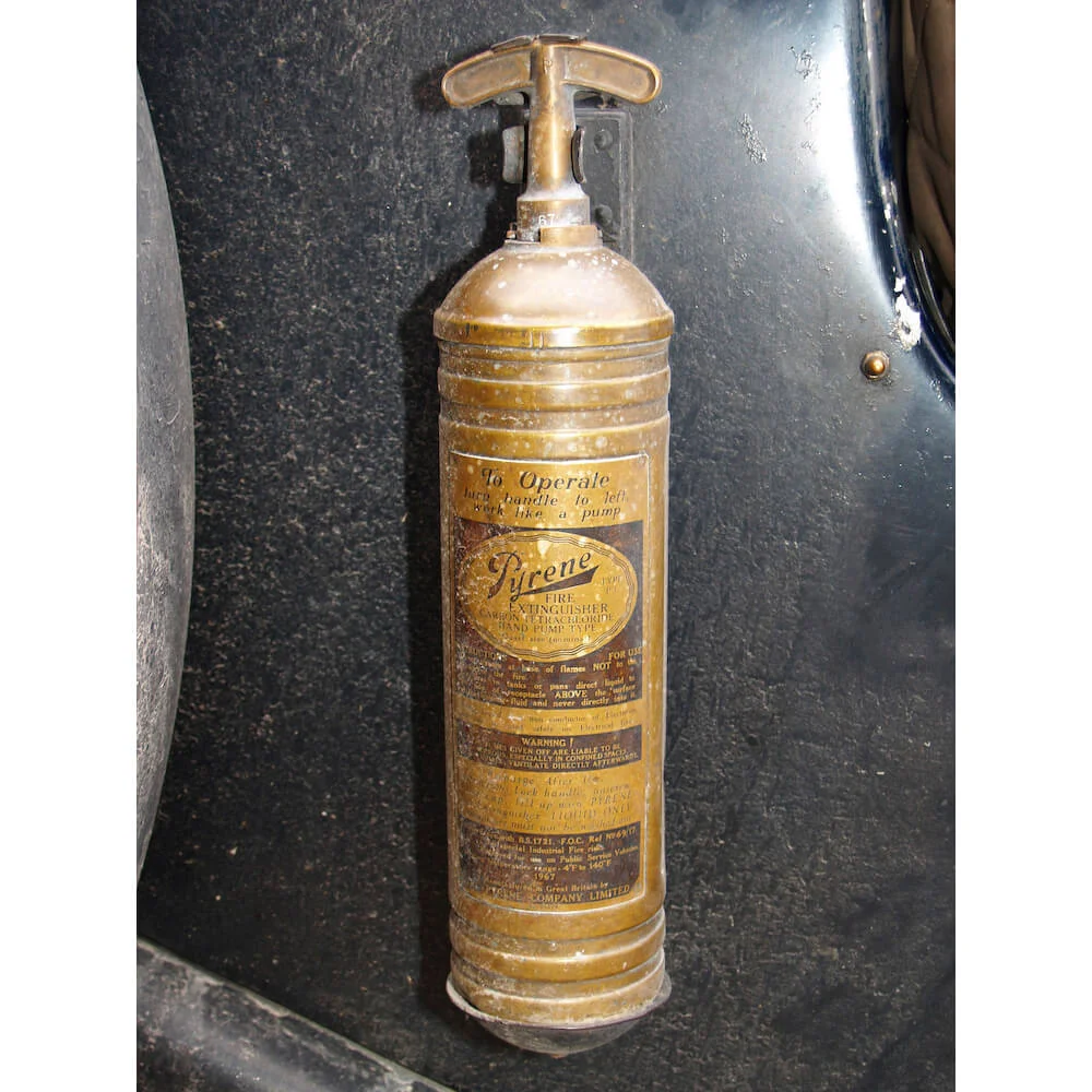 Carbon tetrachloride 1930s fire extinguisher