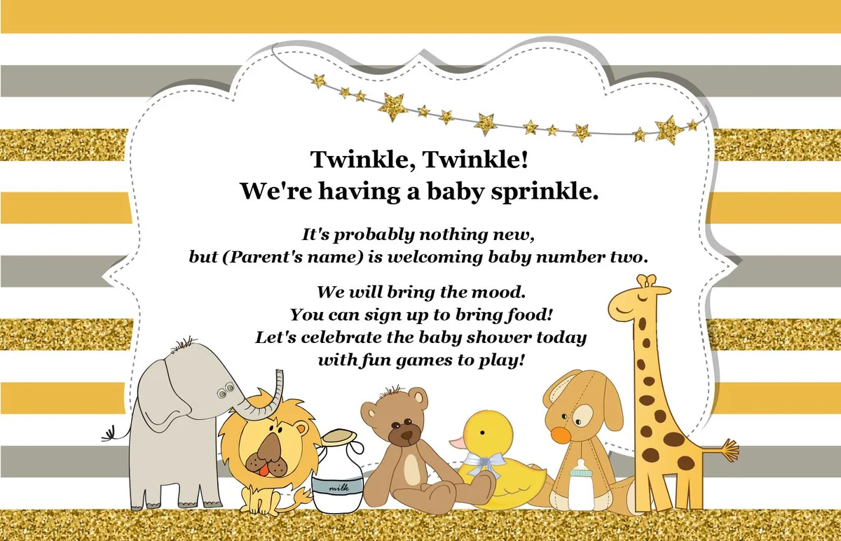 baby shower invitation twinkle twinkle