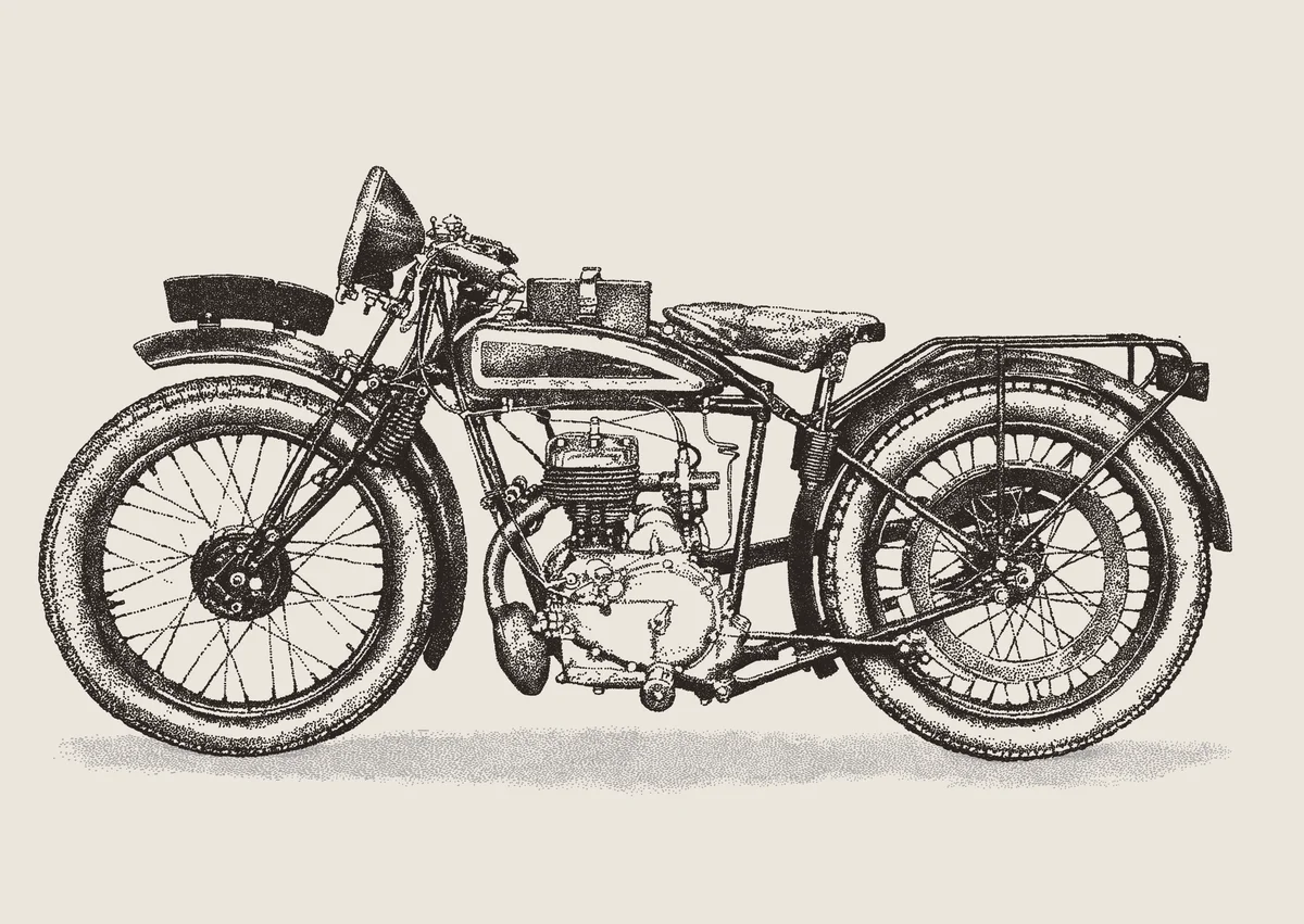 Vintage motorcycle