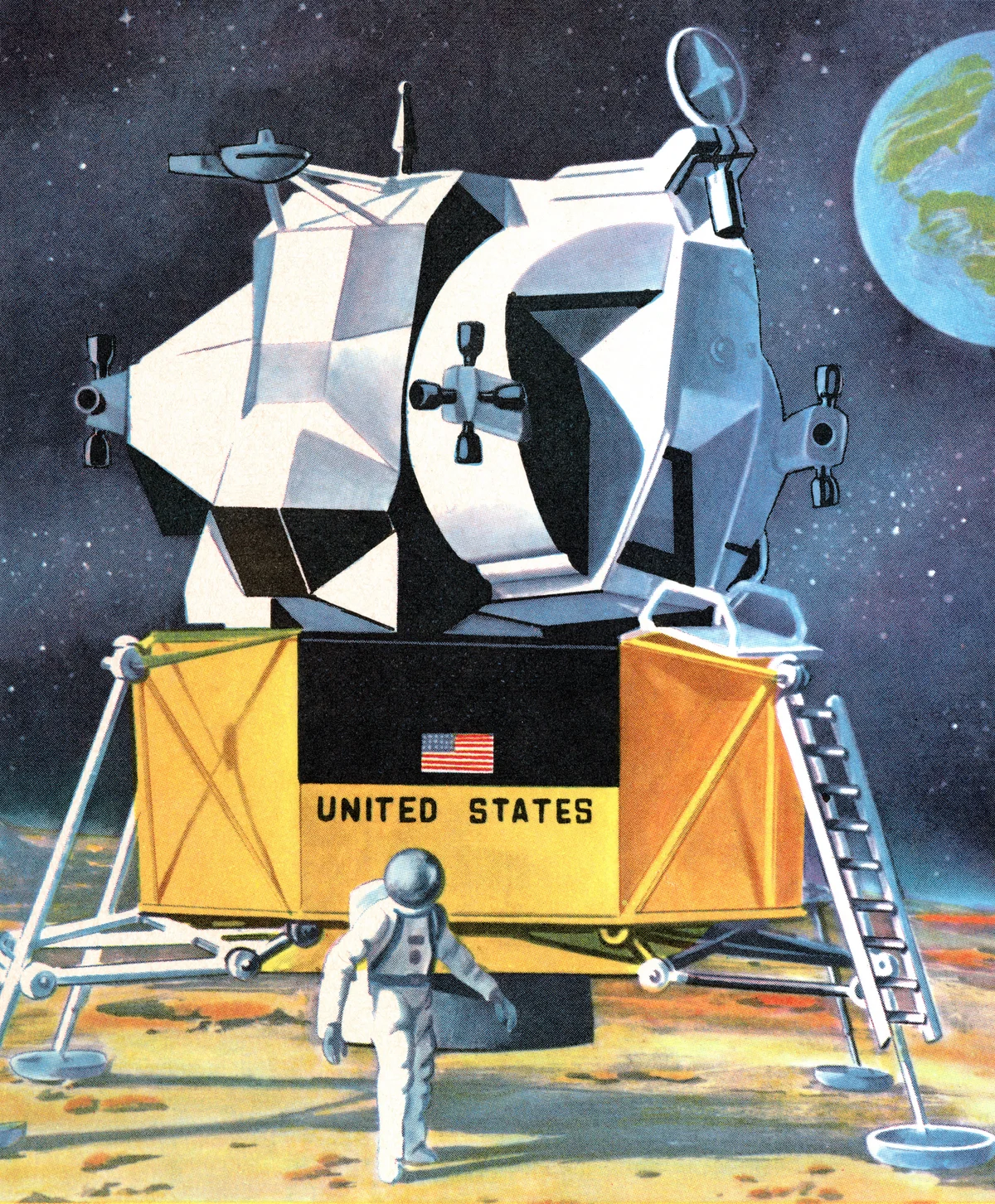 Astronaut and moon unit
