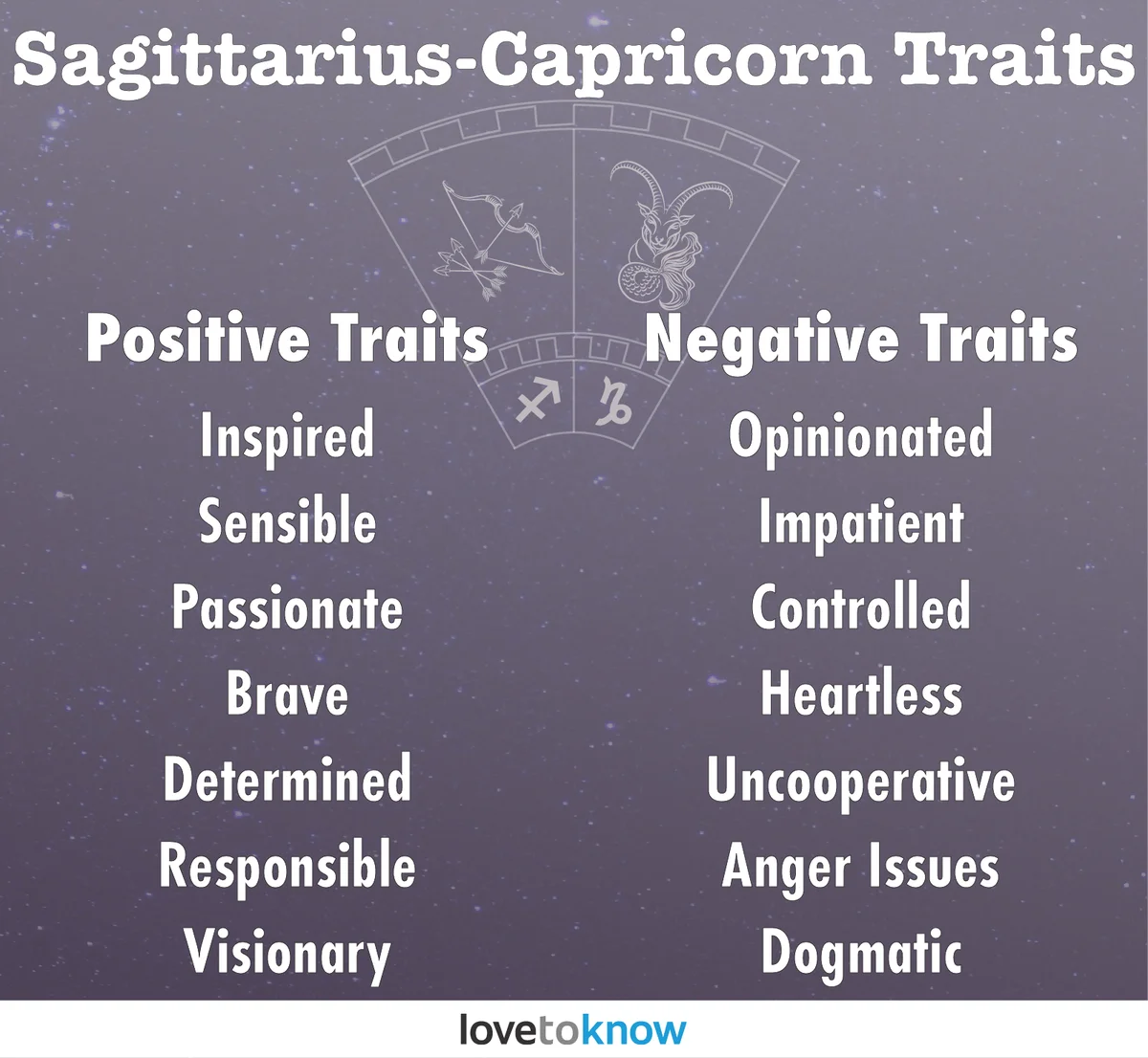 Sagittarius-Capricorn Personality Traits