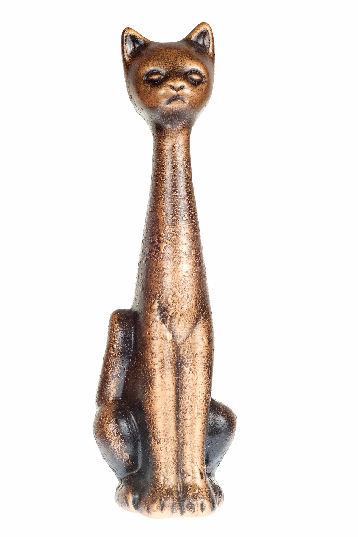 Retro African cat sculpture