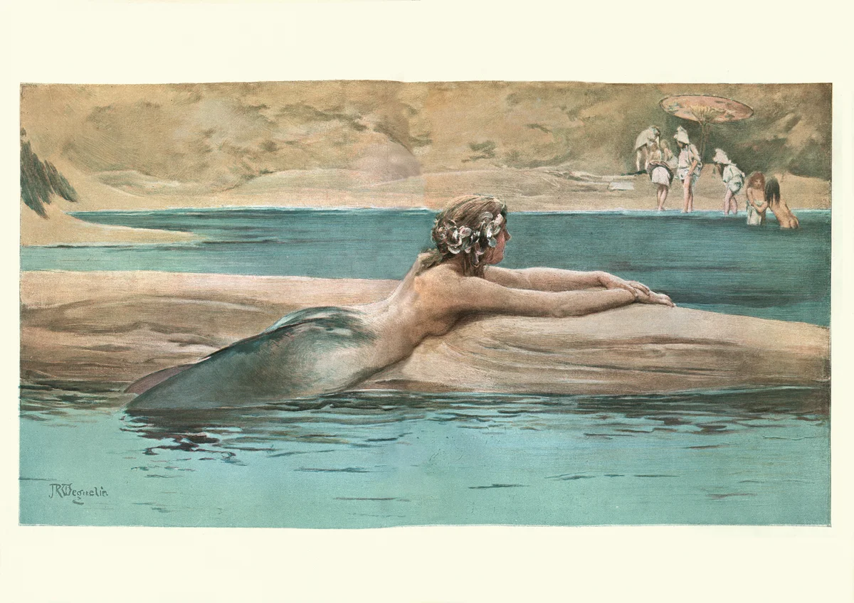 Vintage engraving of The Little Sea Maid