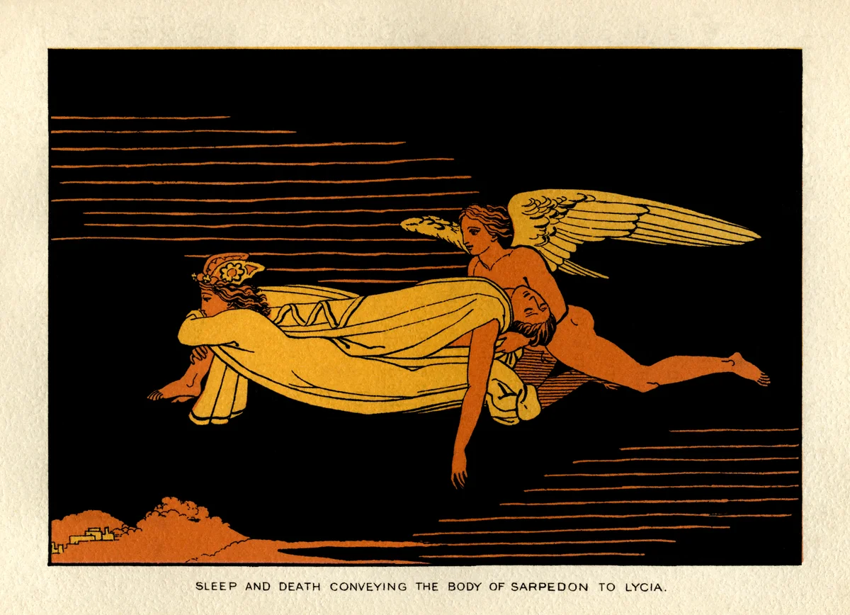 Sleep and Death carrying body Sarpedon to Lycia