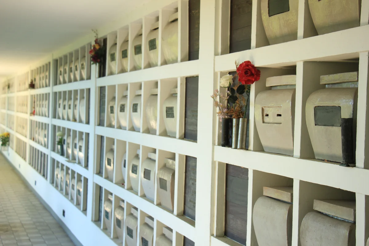 Columbarium wall