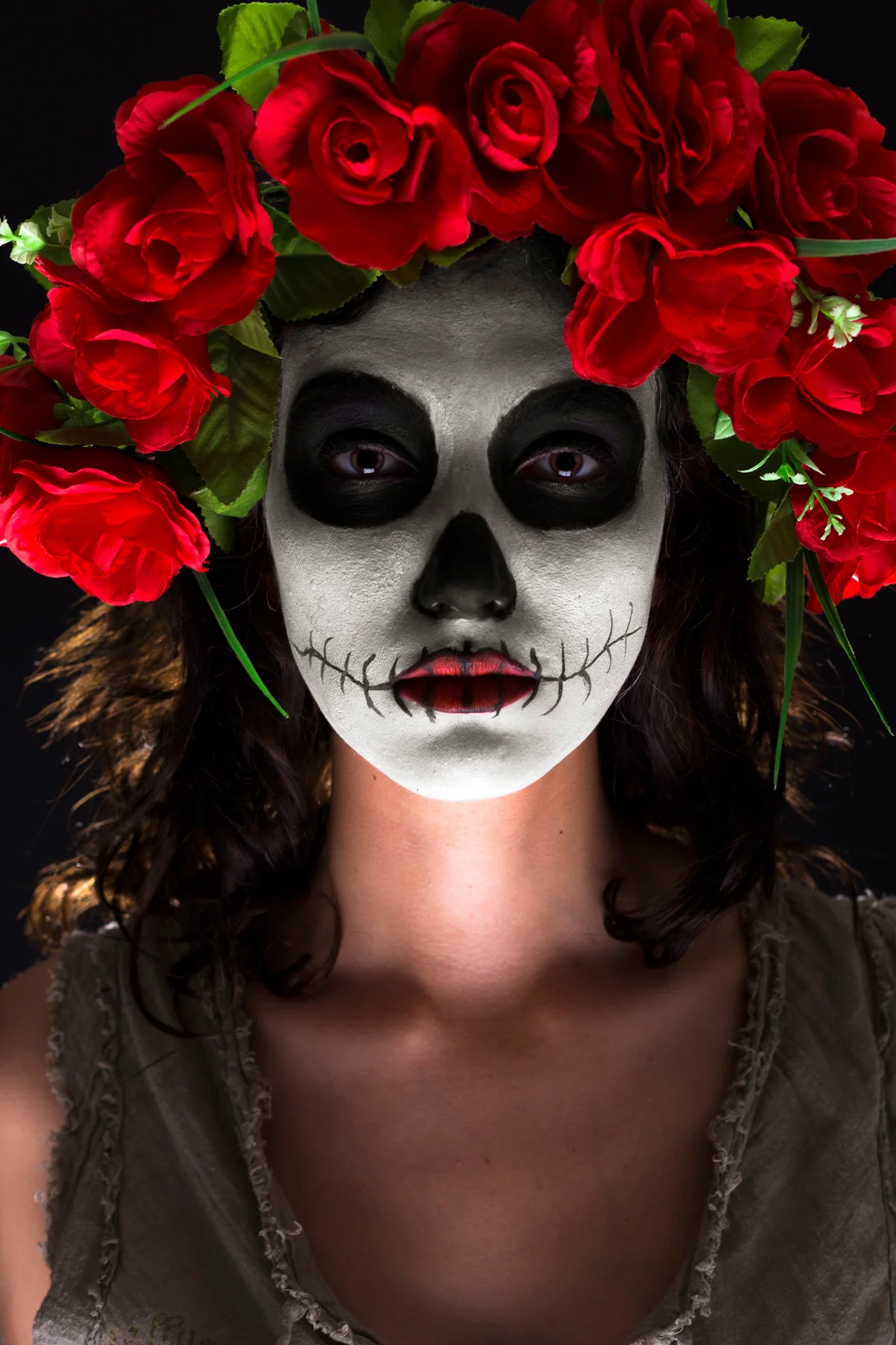 Day of the Dead rose crown