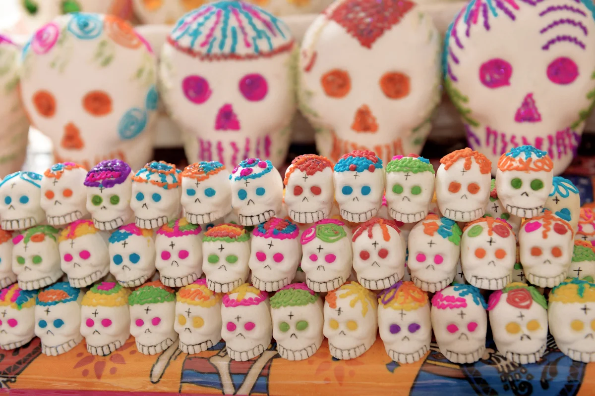 Sugar skulls for Day of the Dead celebrations