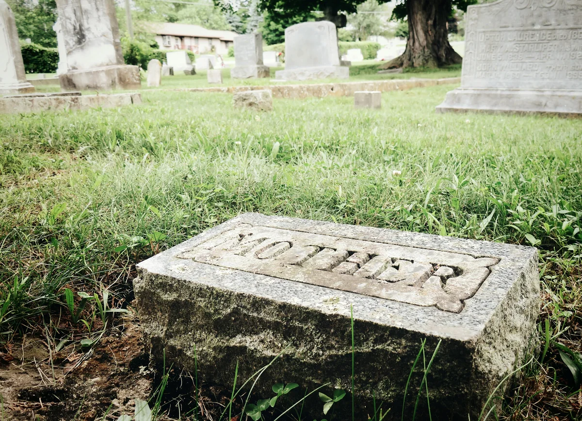 Gravestone for mother