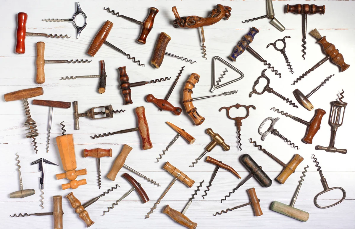 Collection of corkscrews