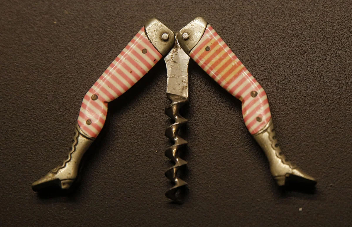 A picture shows a corkscrew on display at the "Corkscrew Museum" in Barolo, northern Italy, on November 16, 2016 | Getty Editorial Use