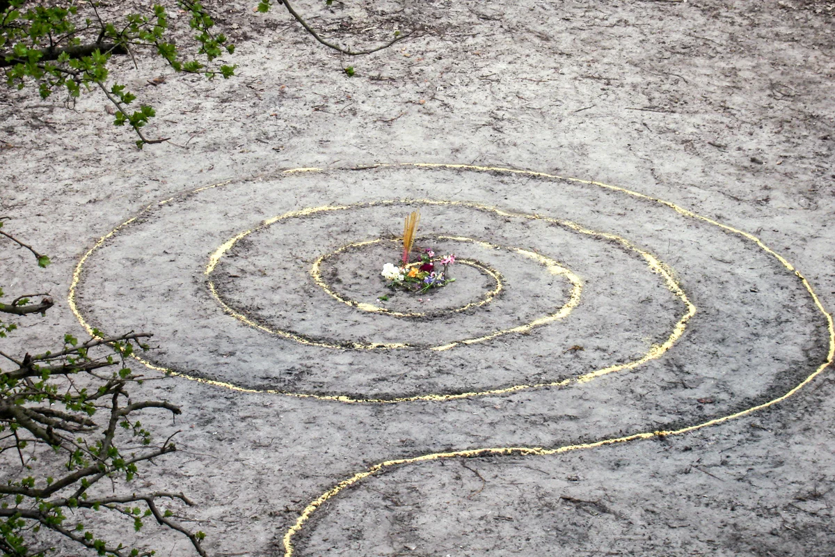 Magic spiral works wicca altar