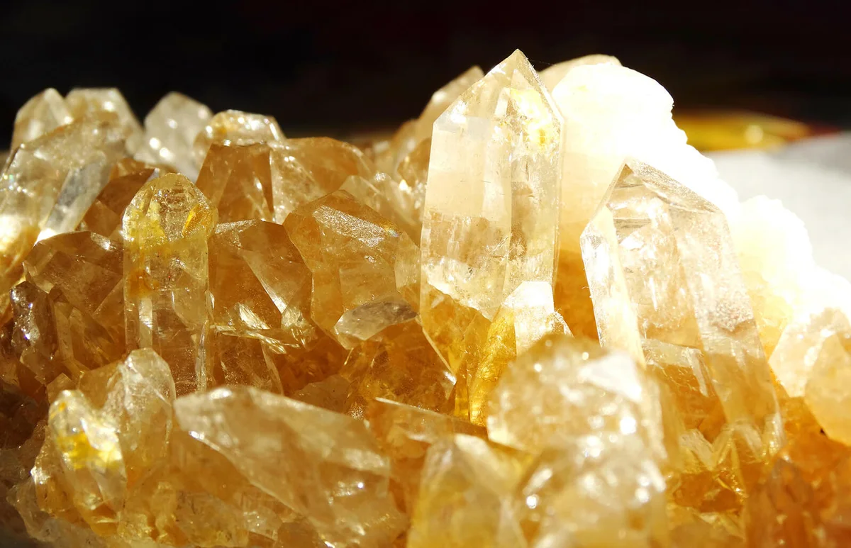 citrine geode geological crystals