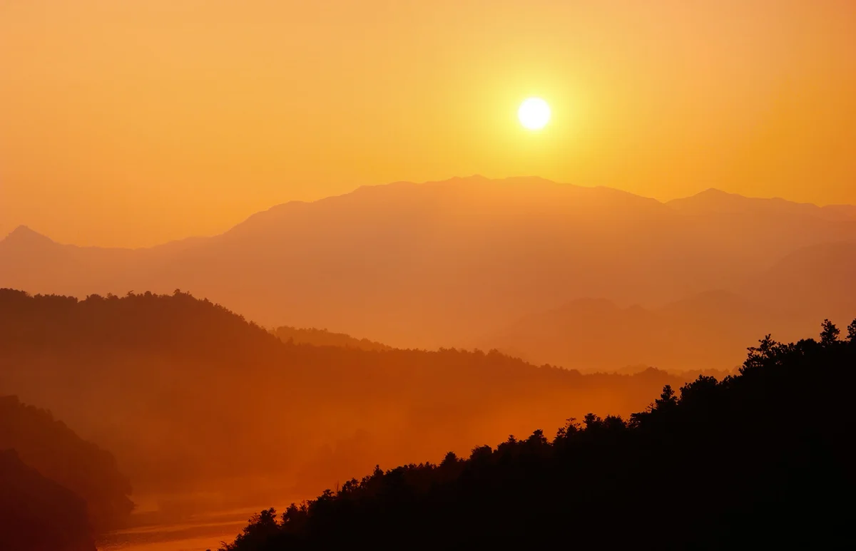 Sunrise from top of the hill