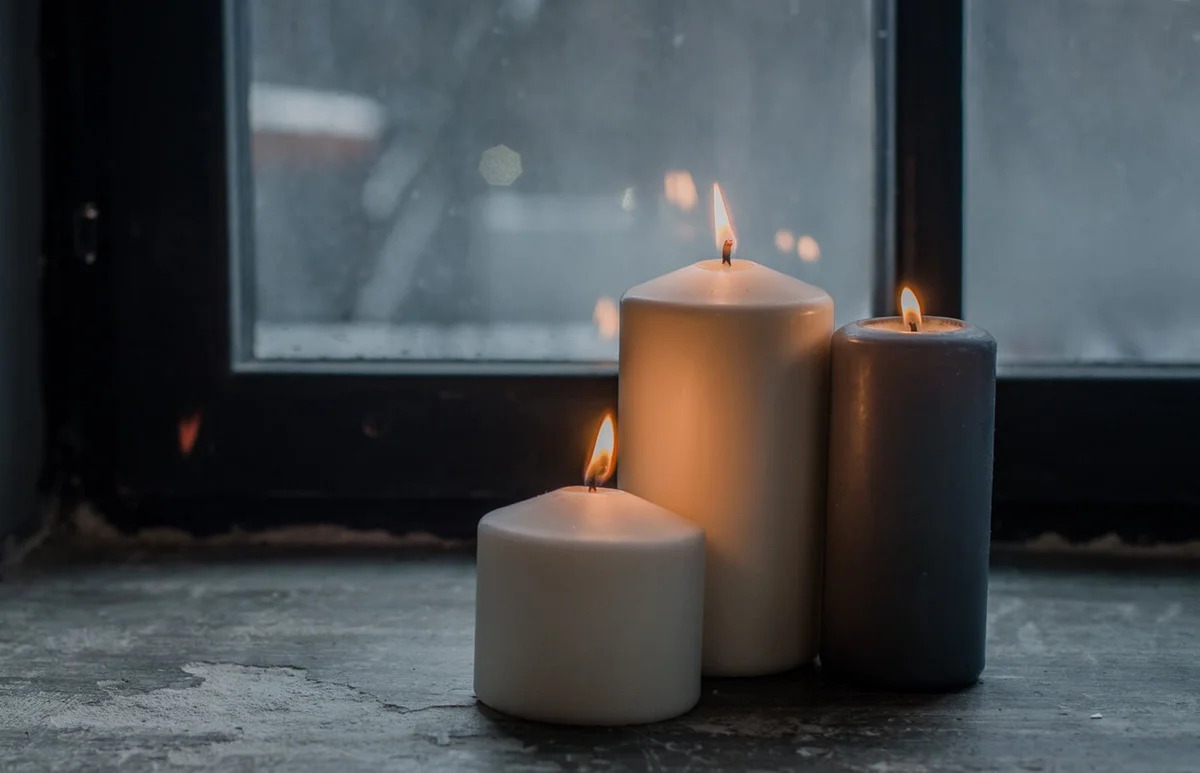 Candles By Window