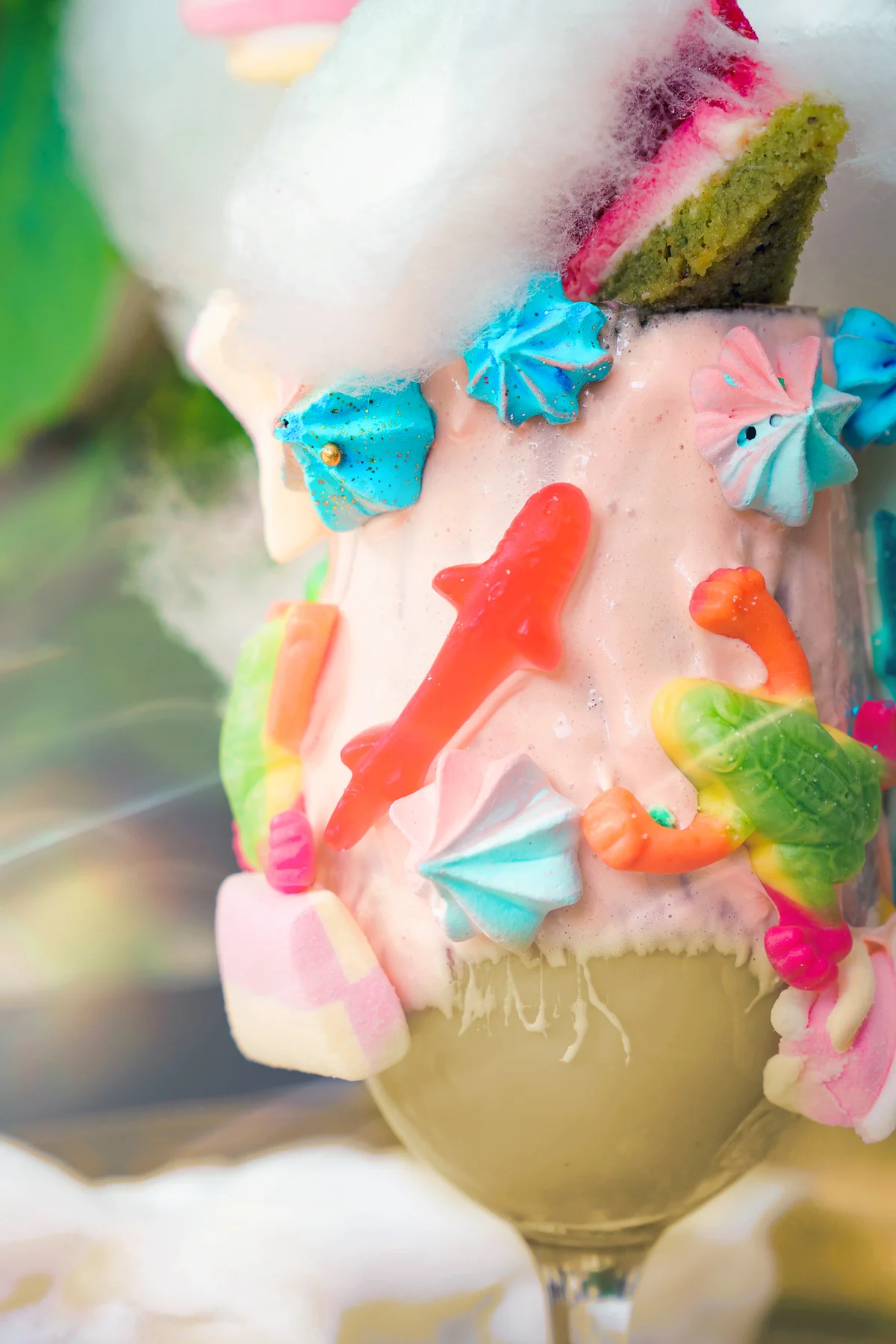 Preggy punch with cotton candy